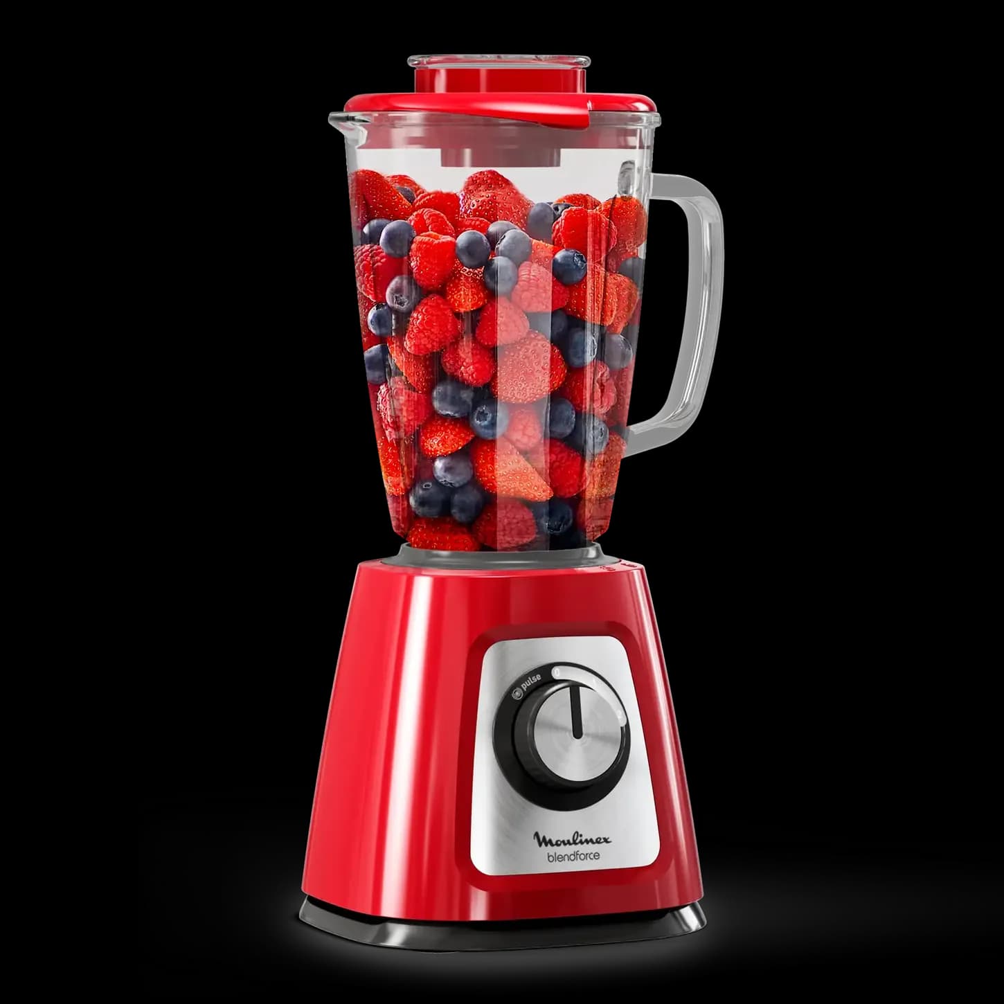 Blender Moulinex Blendforce2 En Verre 800W Rouge